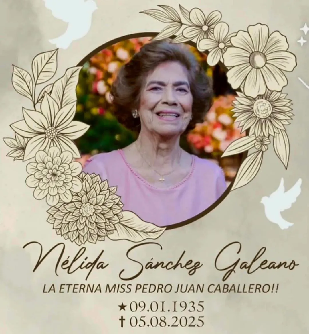 Fallece Nélida Sánchez, la primera Miss Pedro Juan Caballero y pilar de la comunidad