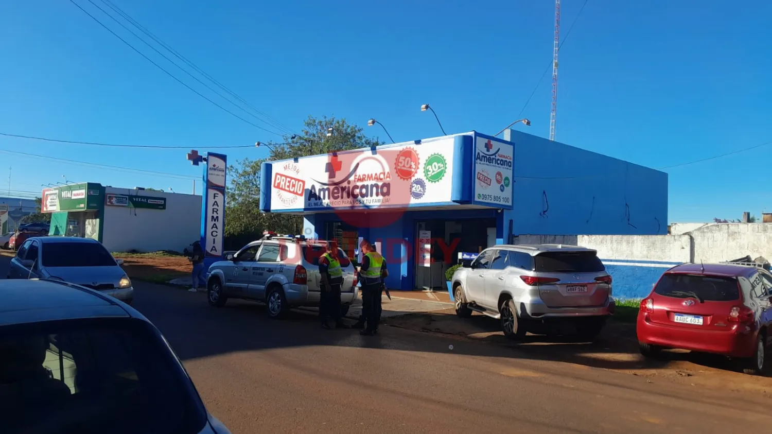 Asaltan farmacia en Pedro Juan Caballero: Delincuentes roban cofre con dinero