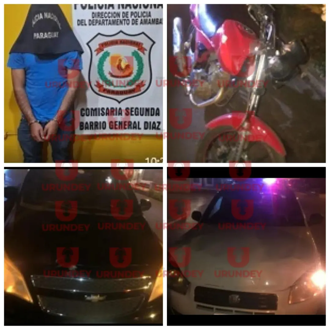 Motociclista alcoholizado ocasiona triple choque de vehículos en Pedro Juan Caballero