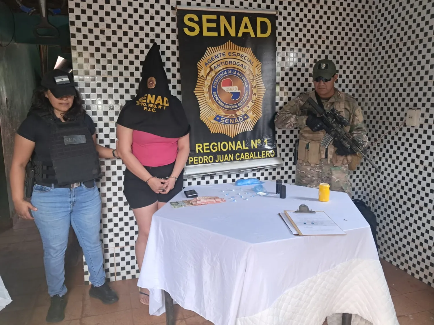 PJC: SENAD incauta dosis de cocaína y detiene a una mujer con antecedentes