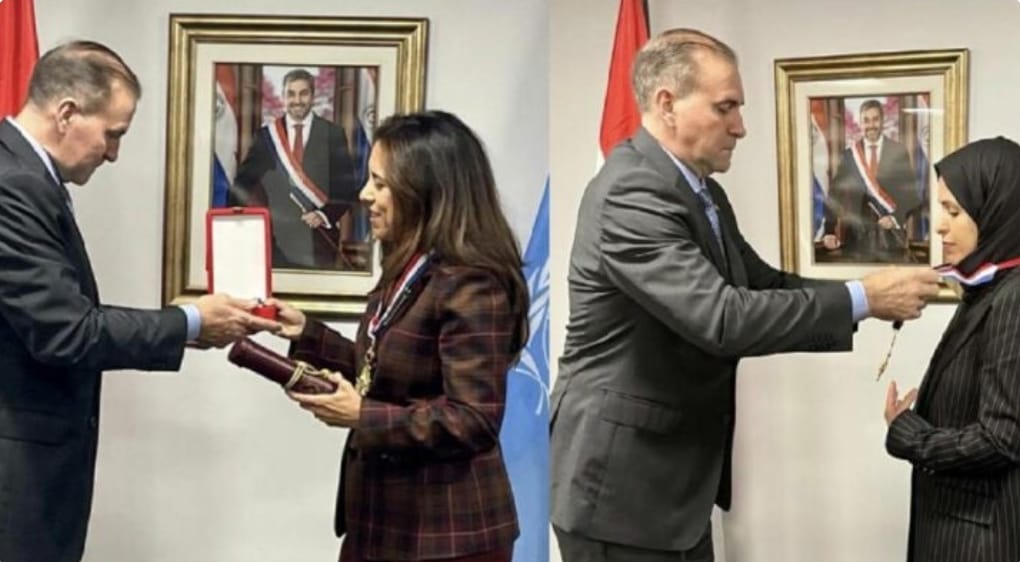 Paraguay condecoró a embajadoras de Qatar y Emiratos Árabes por provisión de vacunas anticovid