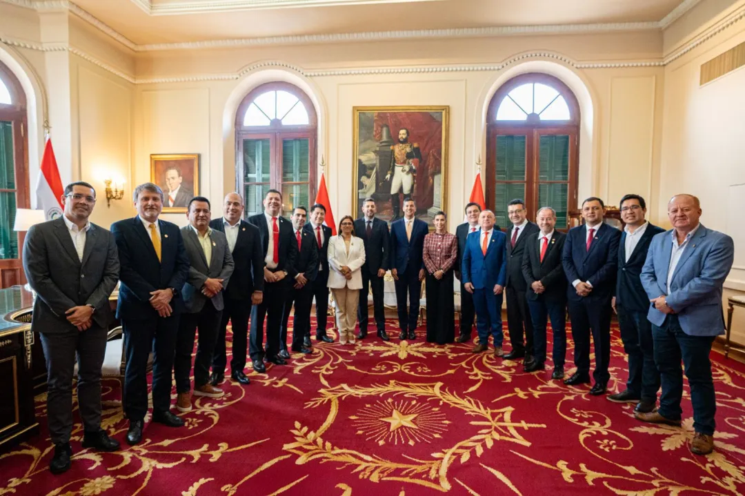 Nueva comisión directiva del Consejo de Gobernadores se reunió con el Presidente de la República y el Vicepresidente
