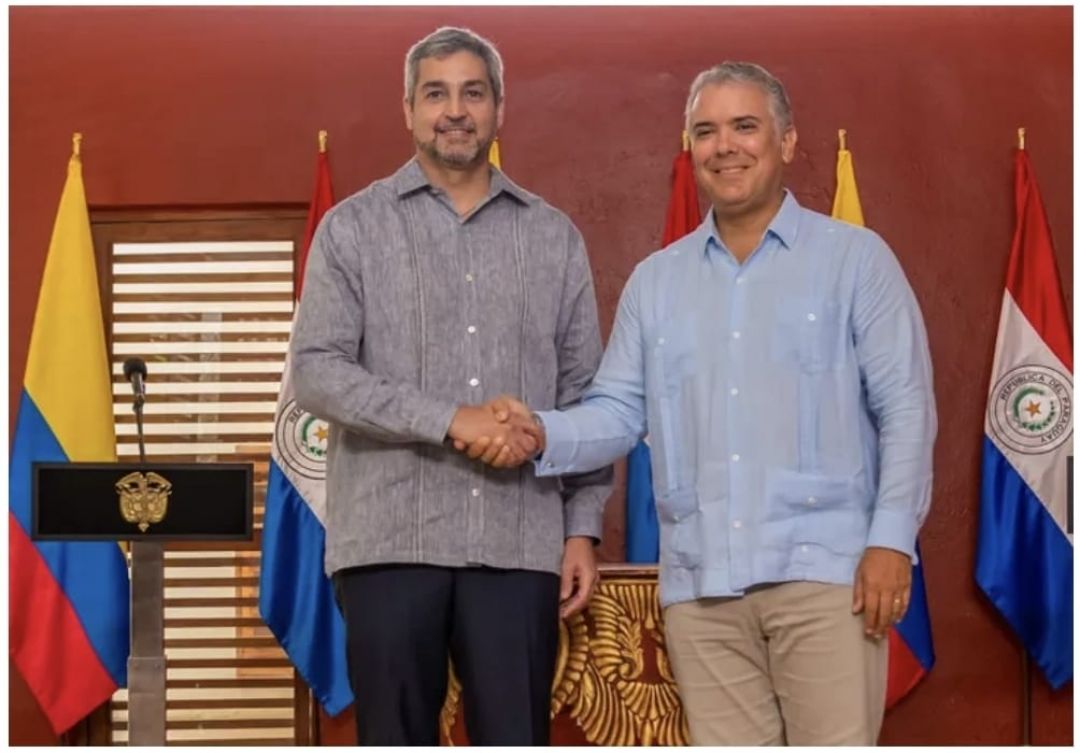 Mario Abdo pide a Colombia abrir mercados de carne porcina y producción avícola