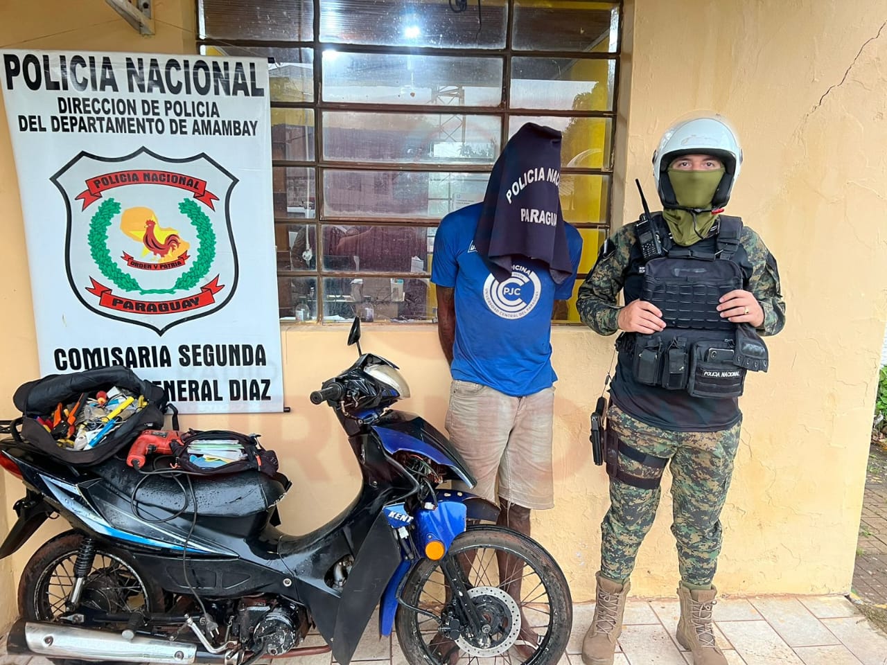 Operativo Exitoso: Capturan a Brasileño con Orden de Captura en Flagrancia por Hurto de Motocicleta y Herramientas