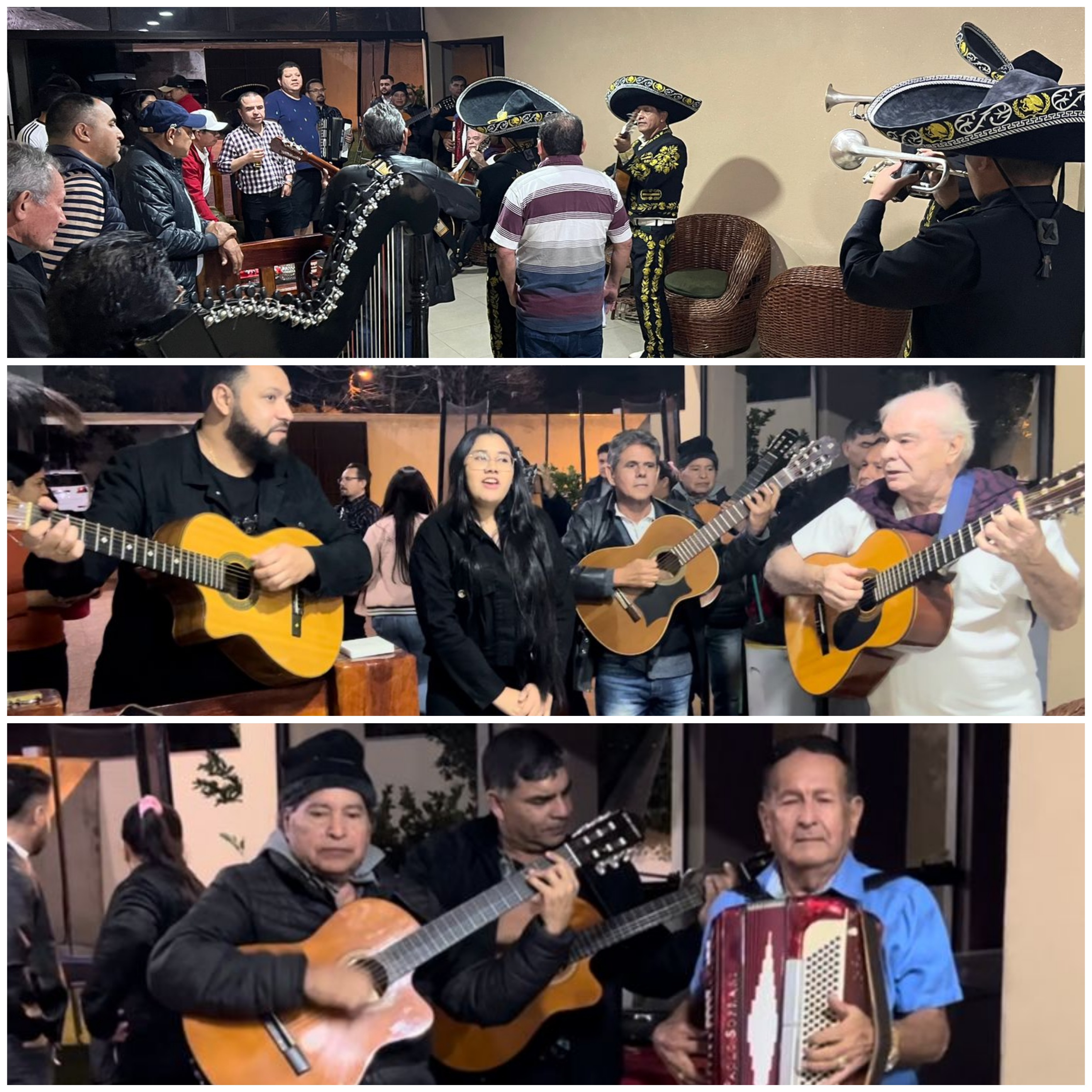 Más de 50 músicos llevaron una gran serenata al Gobernador electo Juancho Acosta
