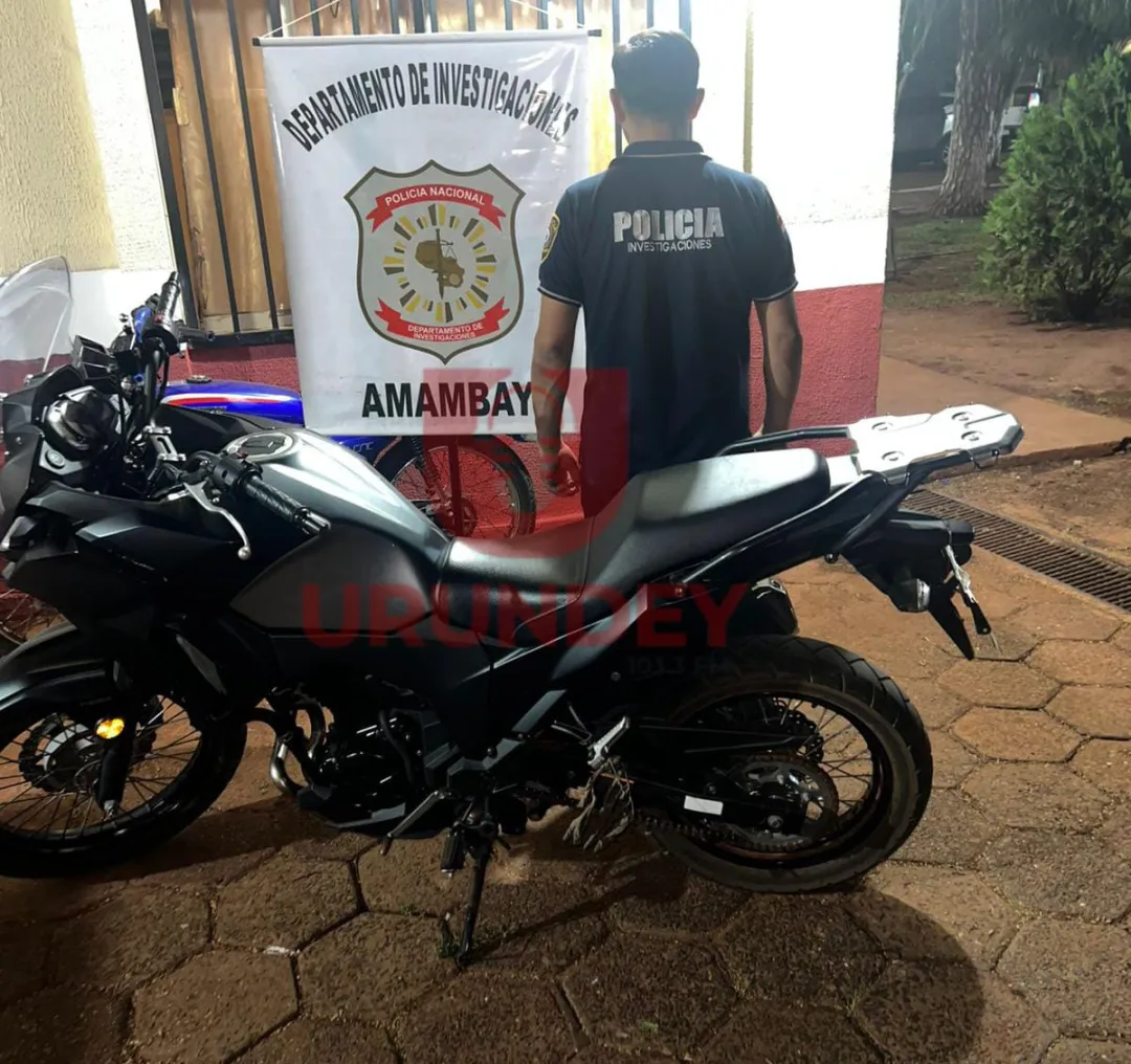 Recuperan motocicleta de comisario que fue hurtada del Hospital Regional de Pedro Juan Caballero