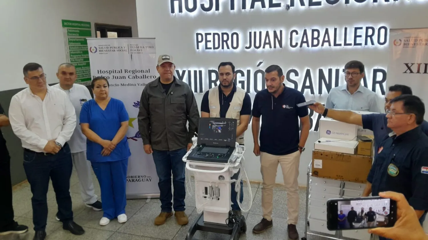 Amambay recibe moderno ecocardiógrafo y anuncian inauguración de nueva terapia neonatal