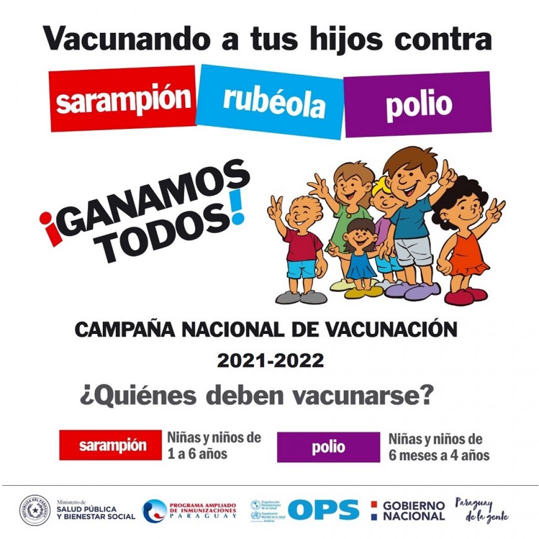 Animan a vacunar a niños para prevenir sarampión, rubéola y parálisis infantil