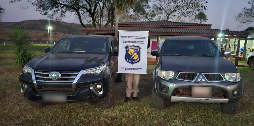 Incautan arsenal y vehículos en allanamiento rural en Pedro Juan Caballero