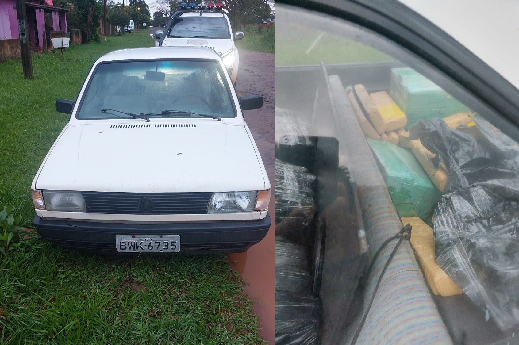 Abandonan vehículo con 118 kilos de marihuana en Zanja Pytã