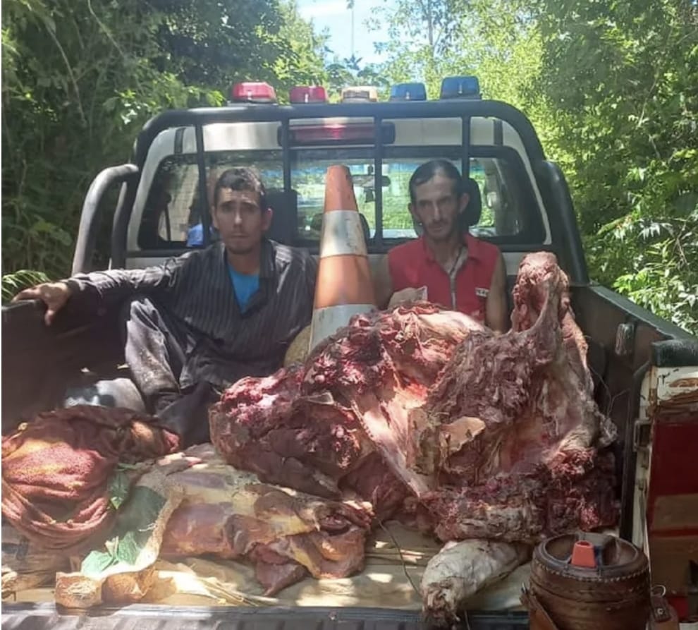 Con las manos en la carne, detienen a dos personas por abigeato en Itapúa