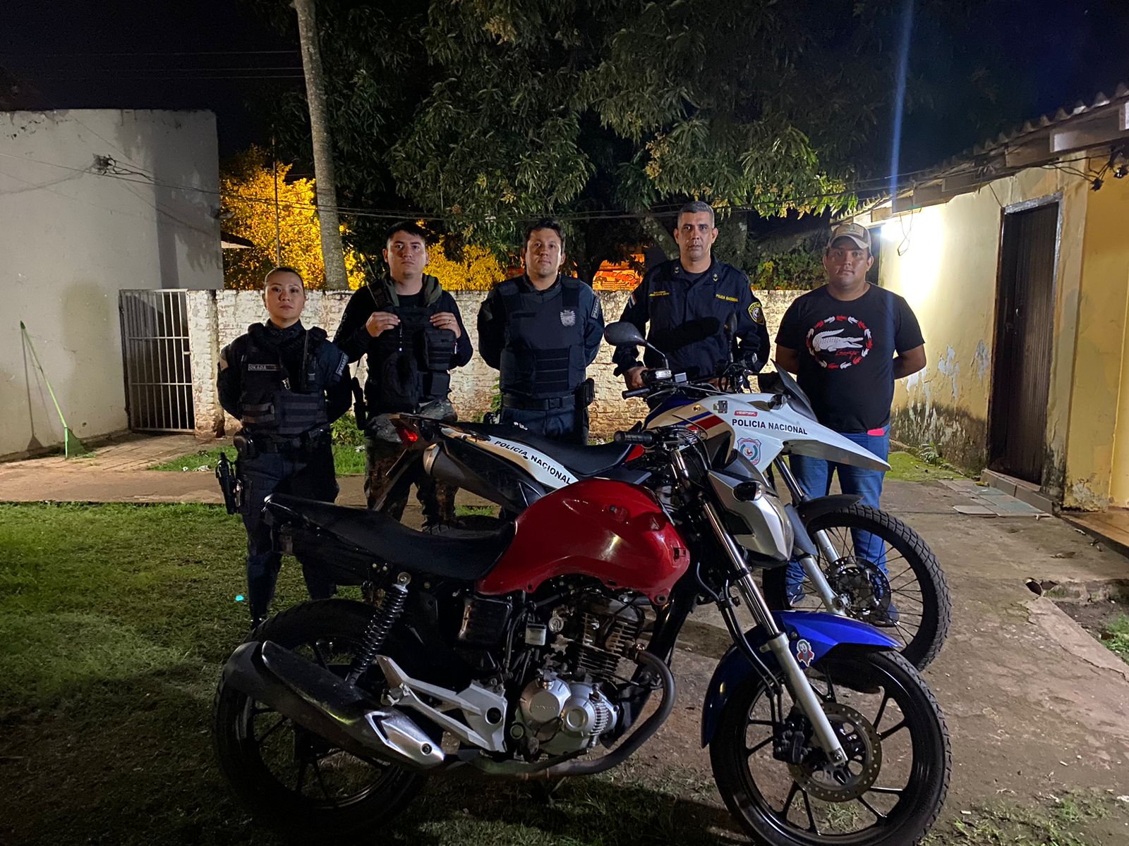Grupo Puma Recupera motocicleta robada en Ponta Pora