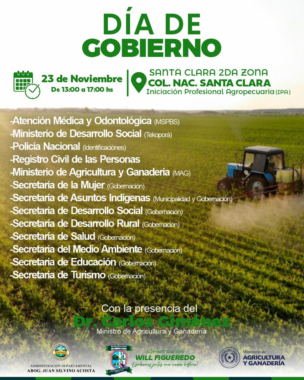 Jornada de Gobierno en Colonia Santa Clara: Compromiso de Desarrollo y Servicios