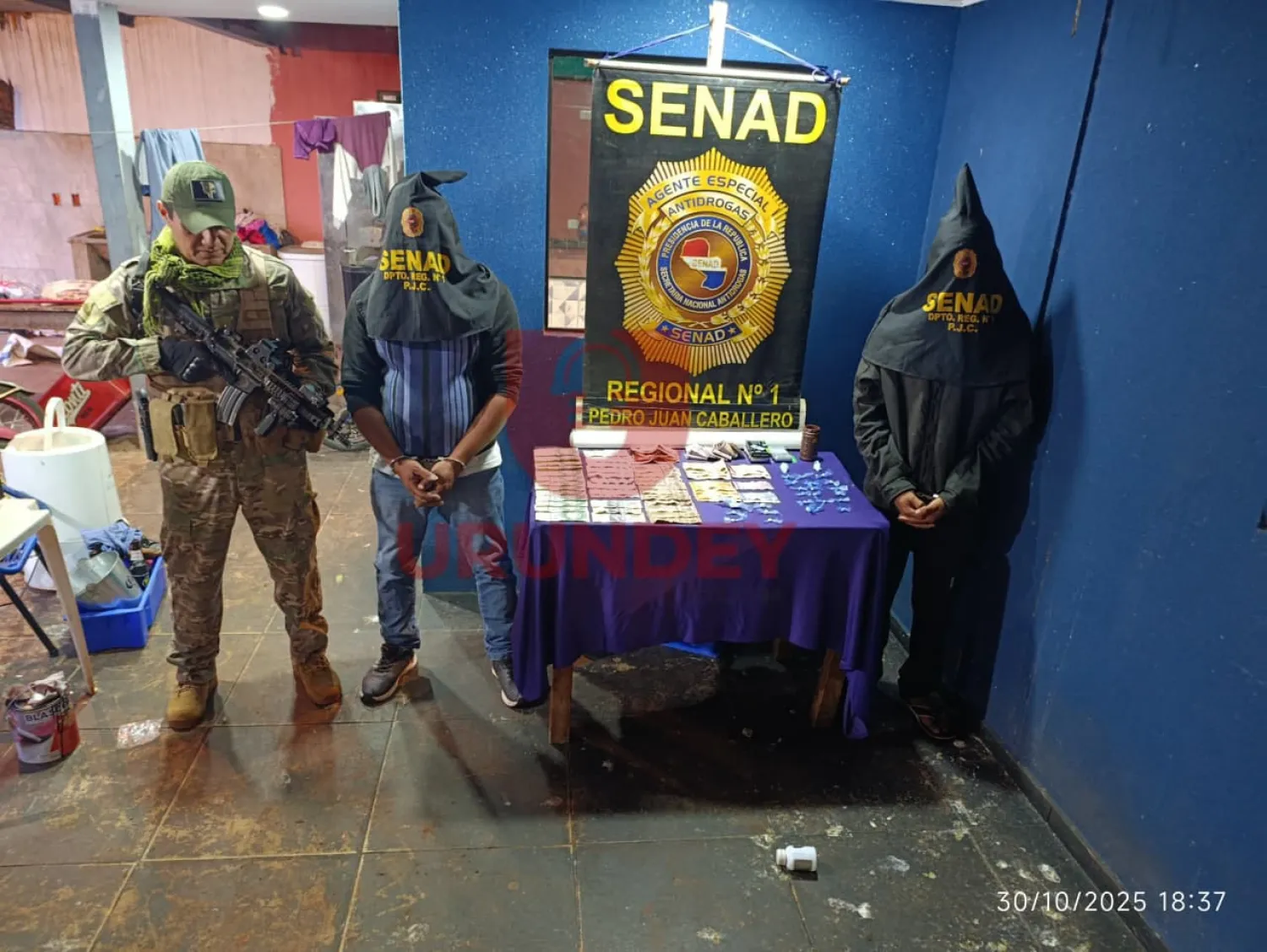 PJC: Senad incauta cocaína durante allanamiento por microtráfico y detiene a dos personas