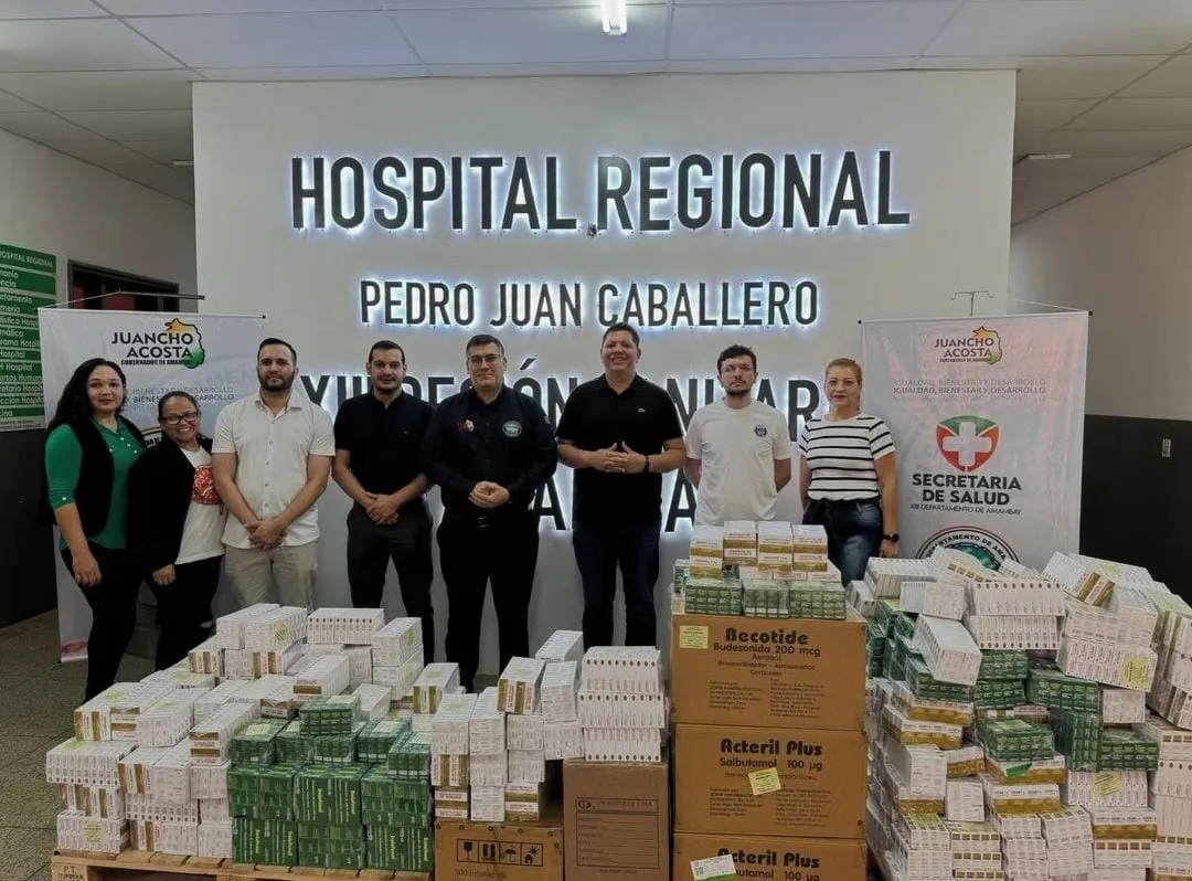 Gobernación entrega más de 33 mil ítems de medicamentos al Hospital Regional de Pedro Juan Caballero