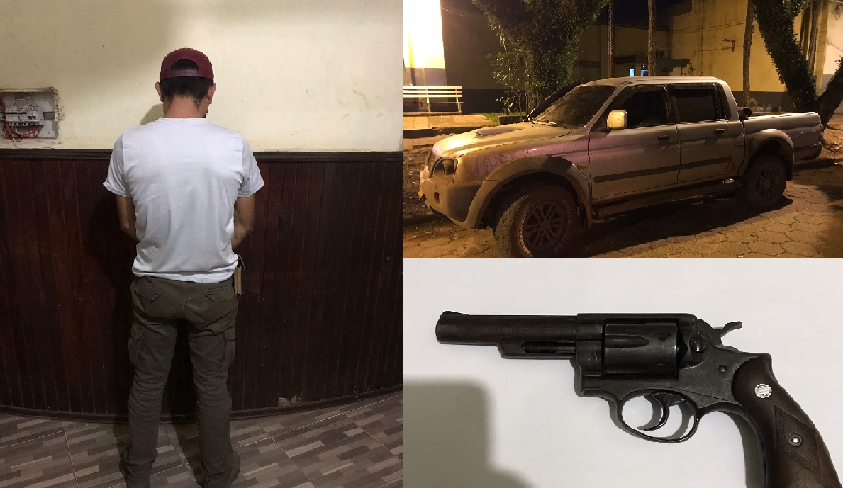 Policía incauta arma y camioneta tras aprehensión en Zanja Pytã