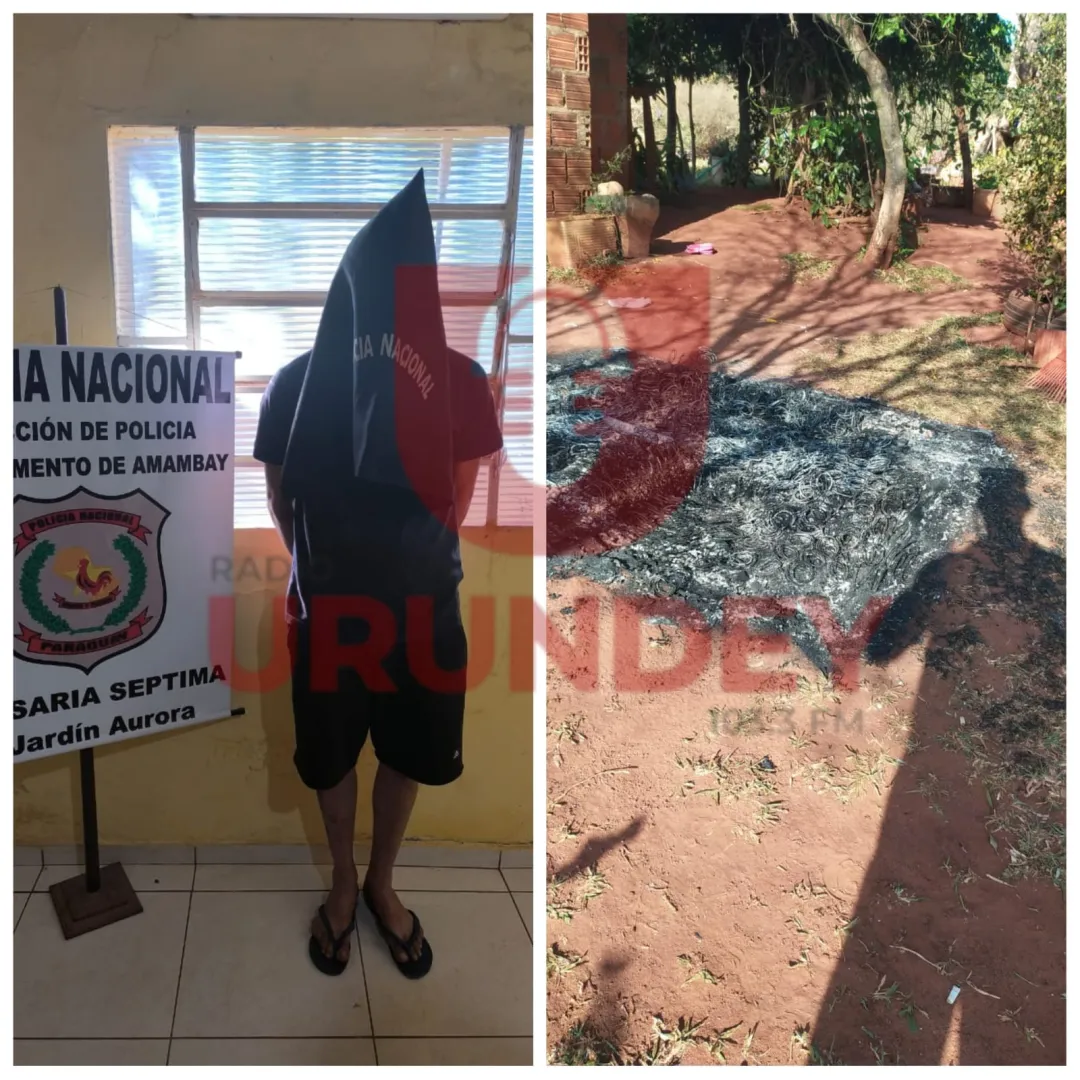 Detienen a un hombre por presuntamente prender fuego a su concubina en Pedro Juan Caballero