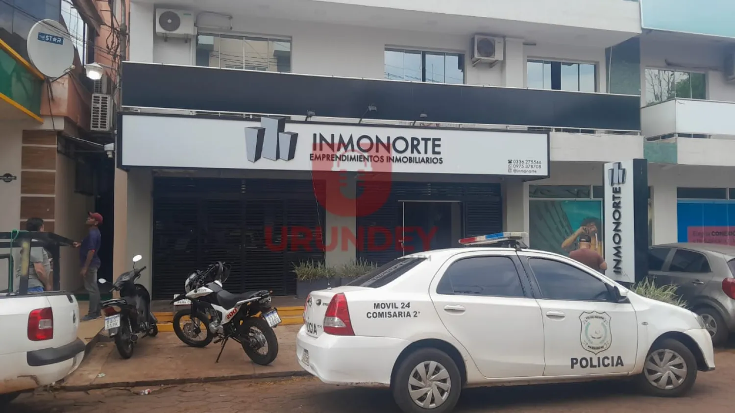 Asaltan una inmobiliaria a pocos metros de la Dirección de Policía de Amambay en PJC