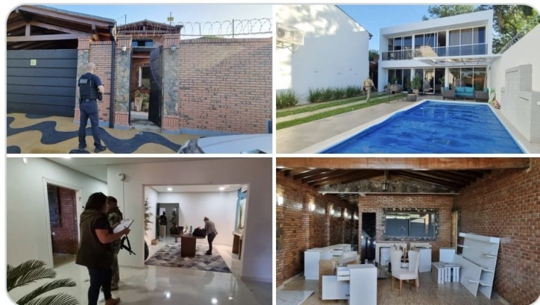 Allanan lujosa vivienda de Yolanda Insfran hermana del pastor prófugo