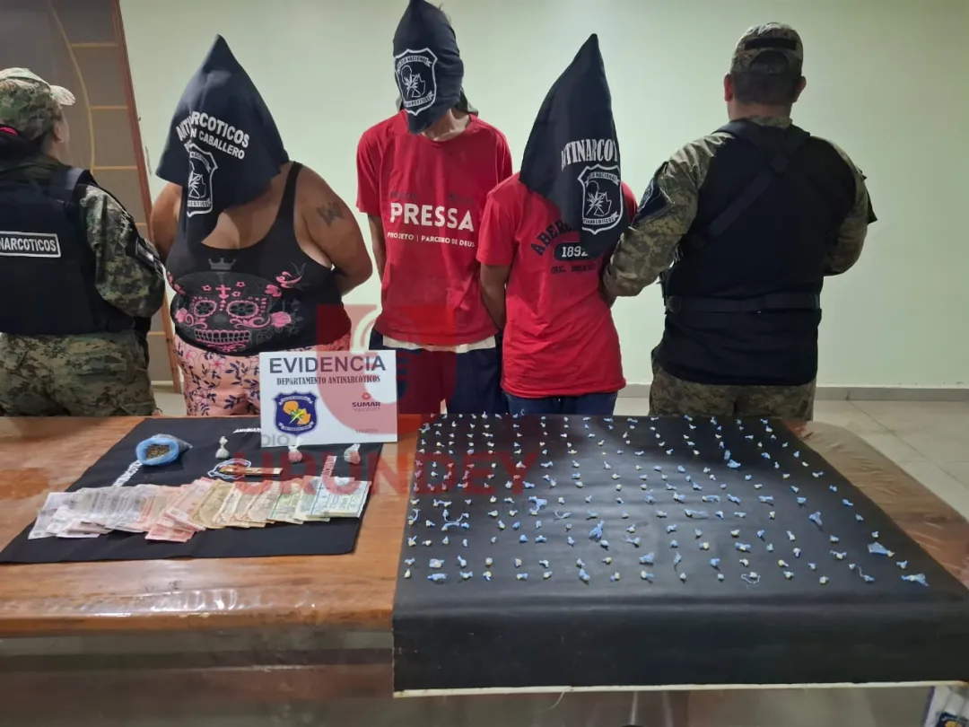 Allanan vivienda por microtráfico y detienen a tres personas en Pedro Juan Caballero