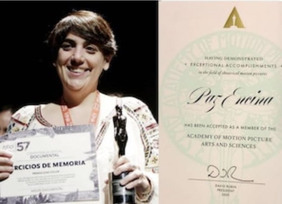 Cineasta compatriota Paz Encima ya forma parte de la Academia de Hollywood