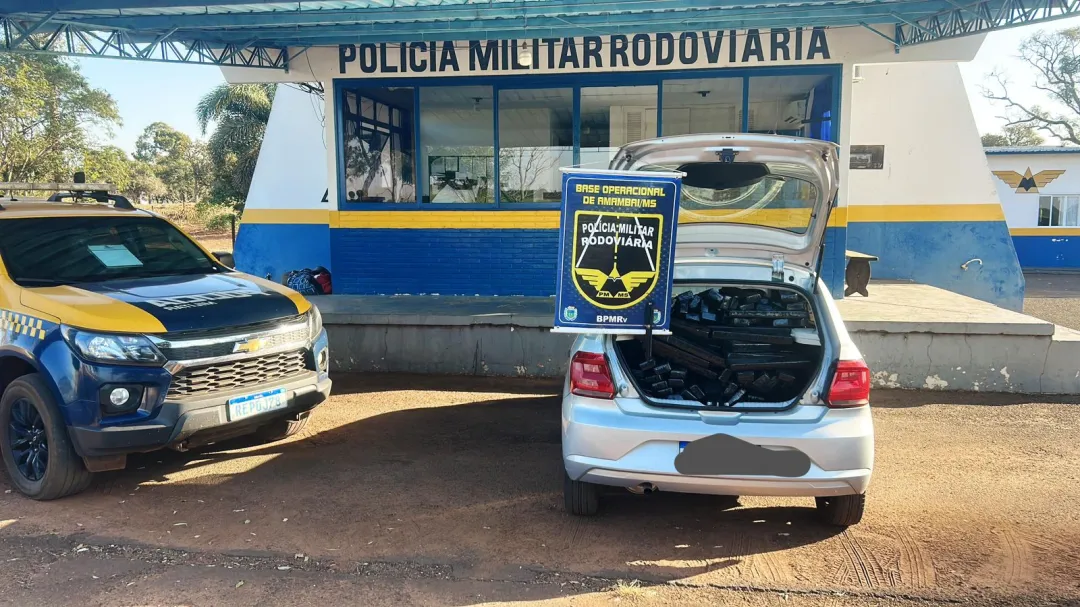 Policía Militar Rodoviária detiene a una mujer con 450 kilos de marihuana en Amambai