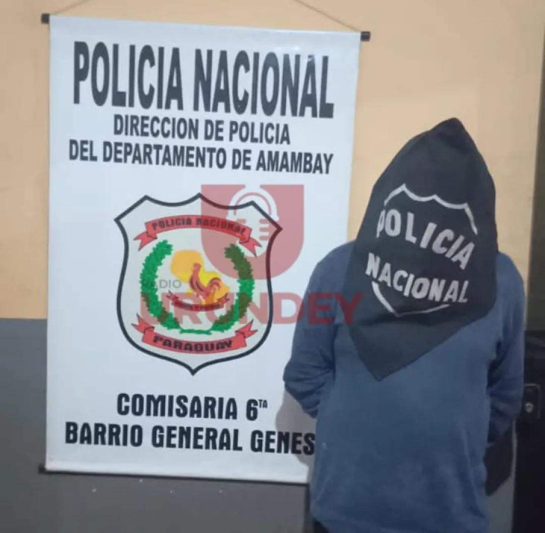 Padrastro detenido por violencia familiar tras denuncia de hijastro en Pedro Juan Caballero
