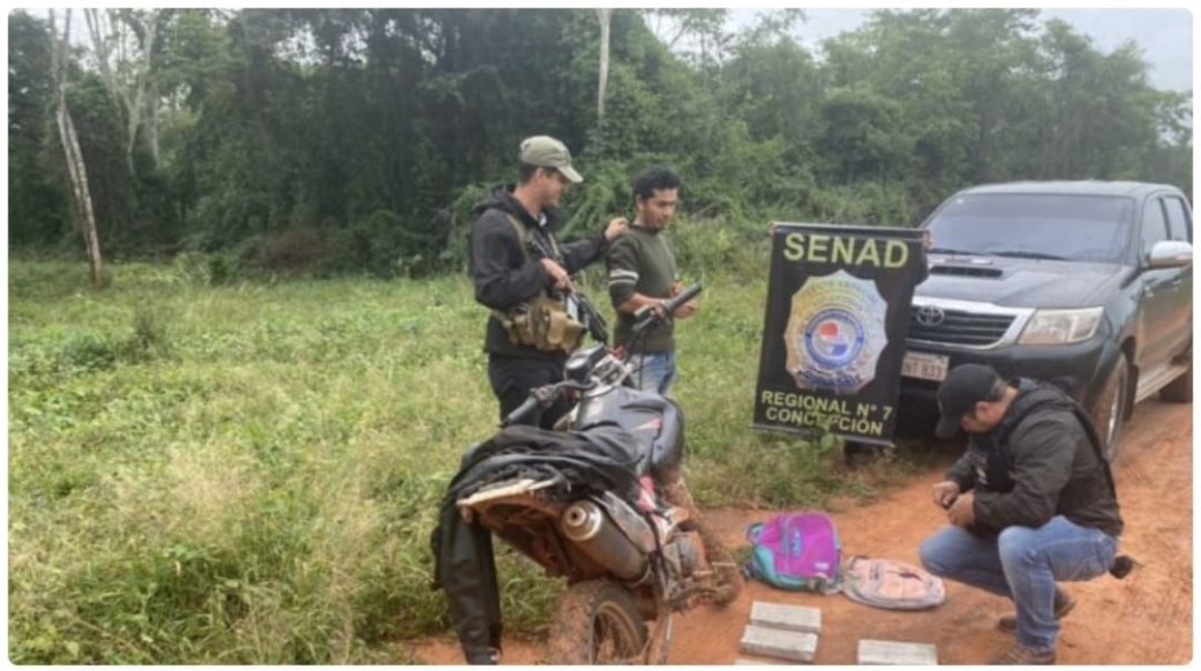 Detienen a un narco-delivery en Horqueta que llevaba casi 12 kilos de marihuana