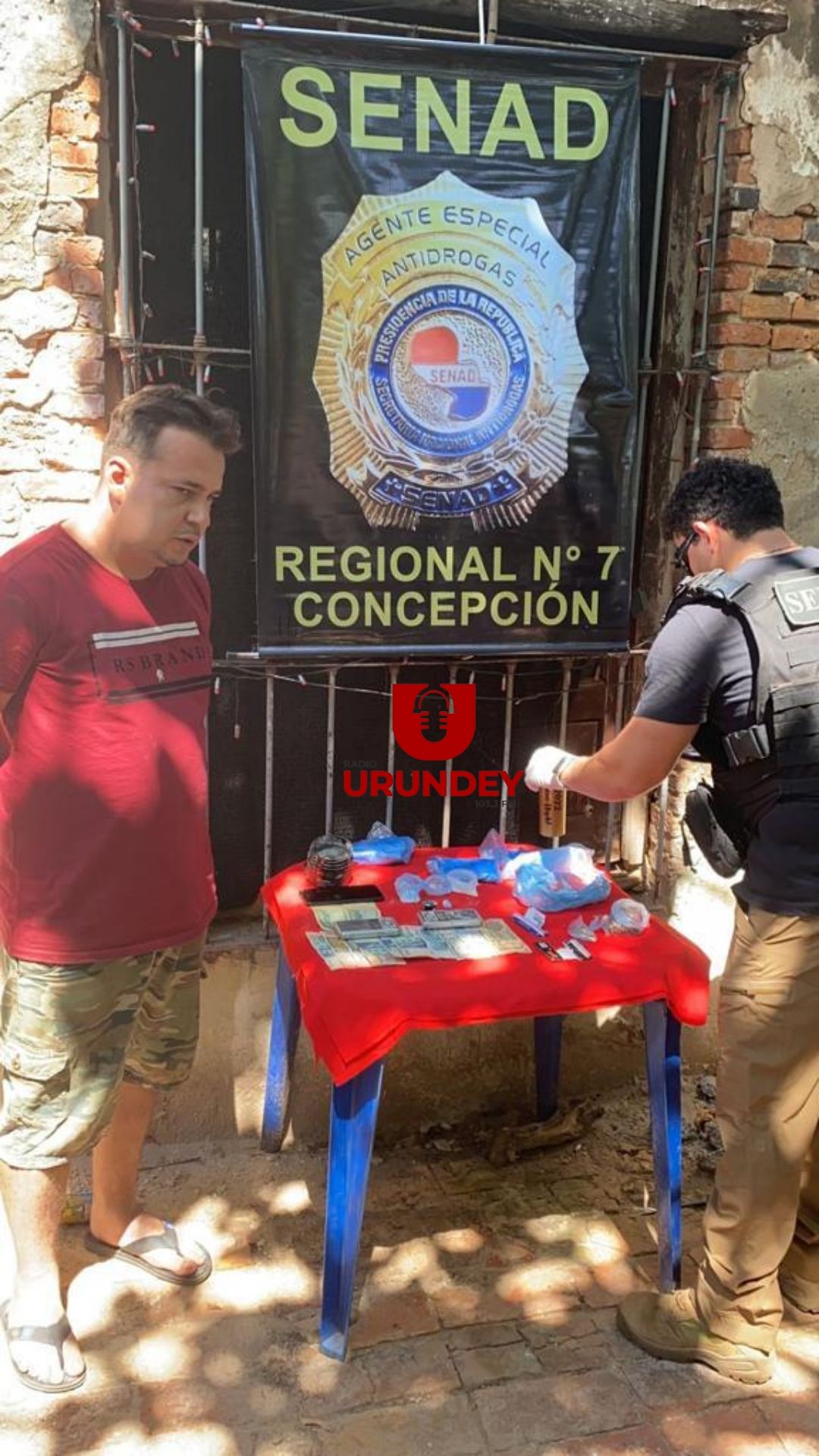Senad allana punto de venta de drogas en Concepción