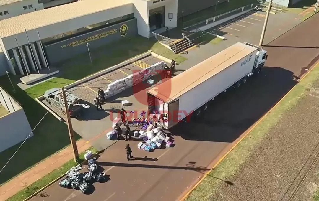 DOF incauta camión con más de cuatro toneladas de marihuana en Nova Alvorada do Sul