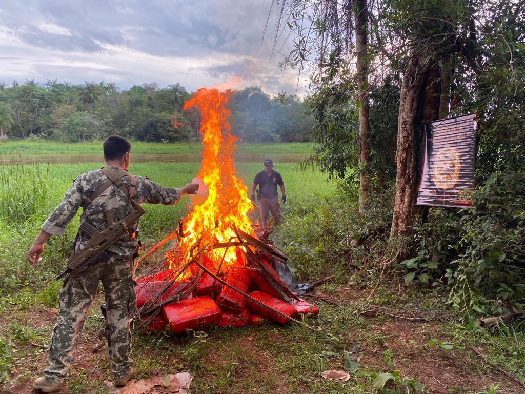 SENAD incautó más de 1.200 kilos de Marihuana en Salto del Guairá