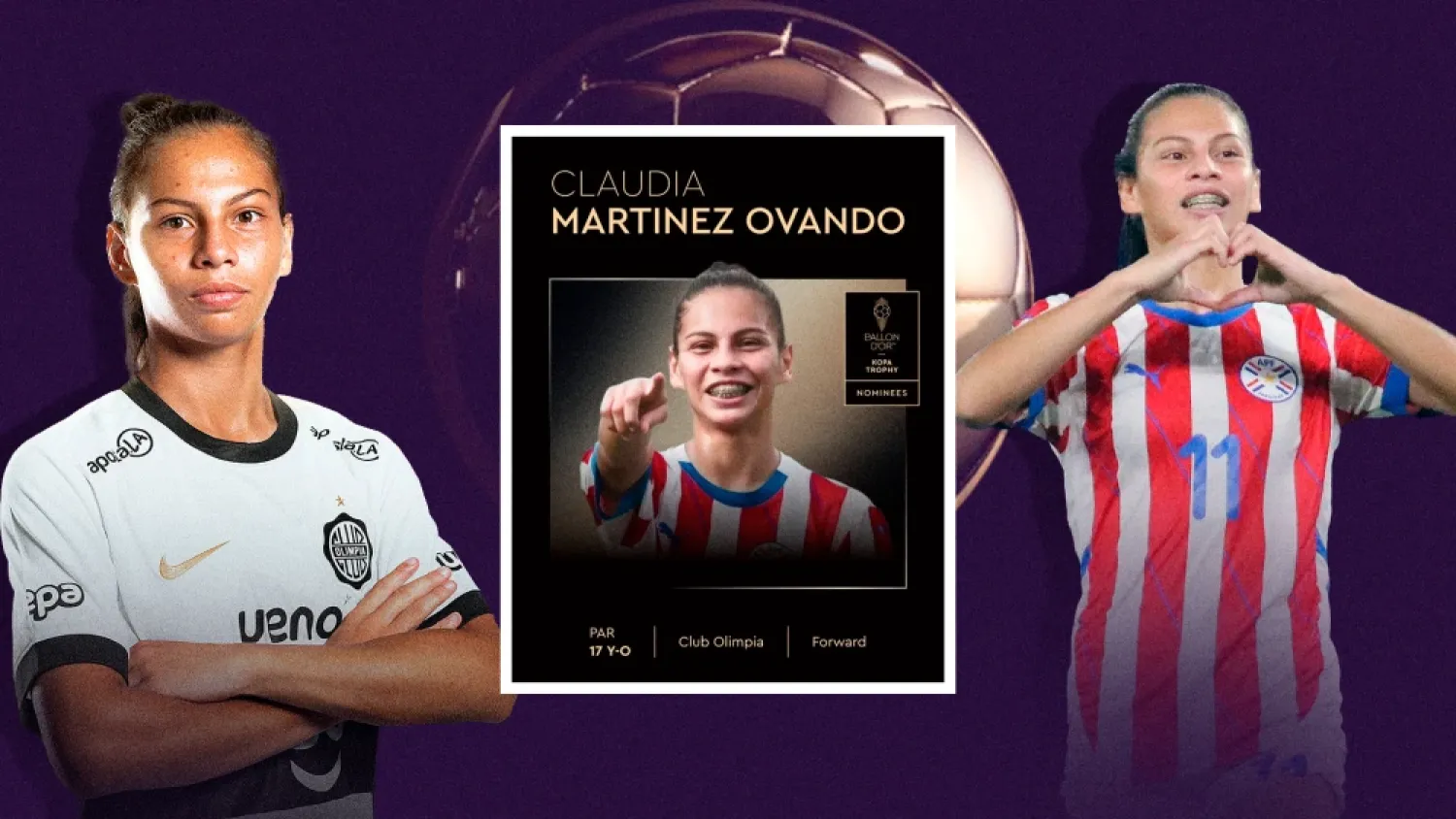 De Capitán Bado a la élite mundial: Claudia Martínez, la primera paraguaya en la gala del Balón de Oro