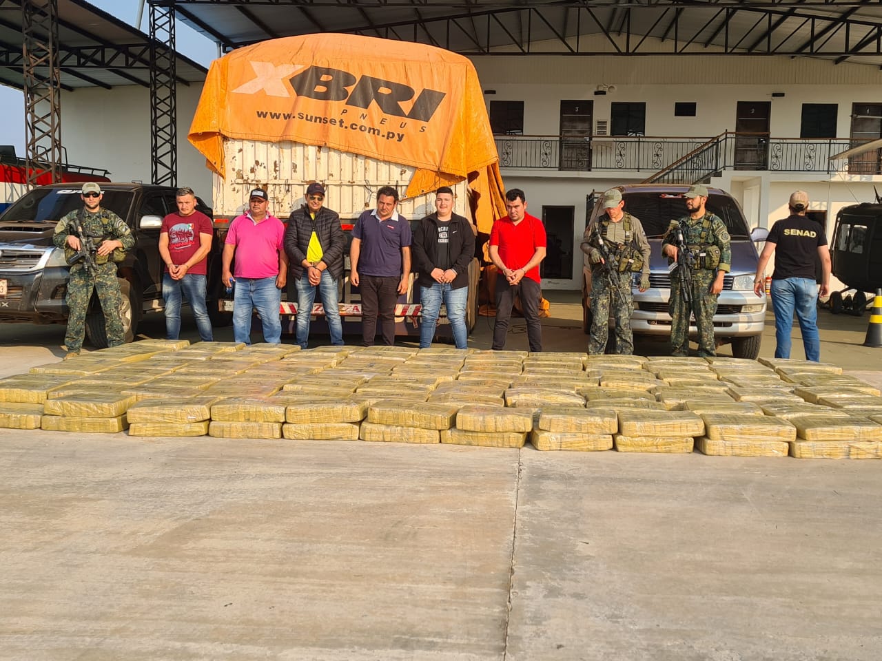 Senad incautó cargamento de marihuana y detuvo a toda una estructura criminal en San Pedro