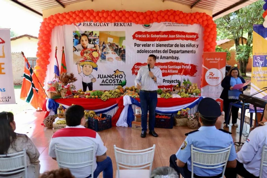 Gobierno Departamental lanza el programa de alimentación escolar Hambre Cero en Capitán Bado