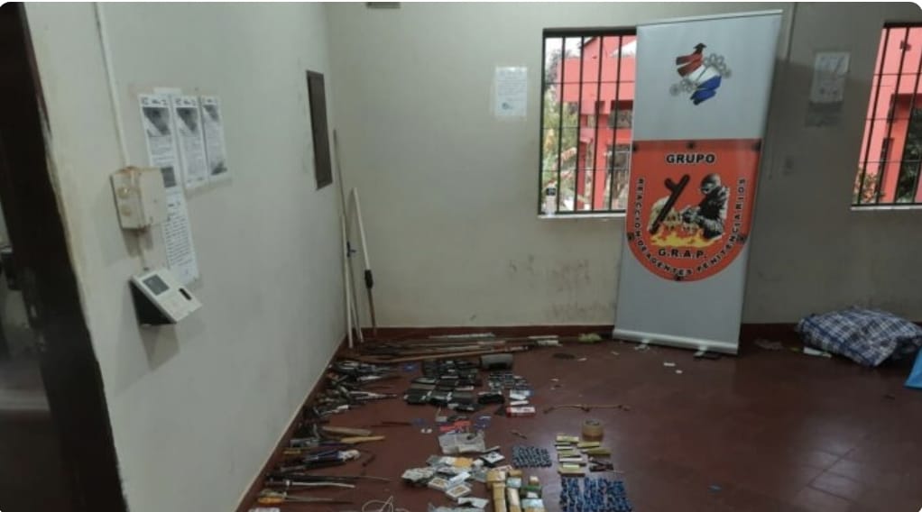 Cárcel de Coronel Oviedo: En pabellón del PCC incautan desde drogas hasta armas