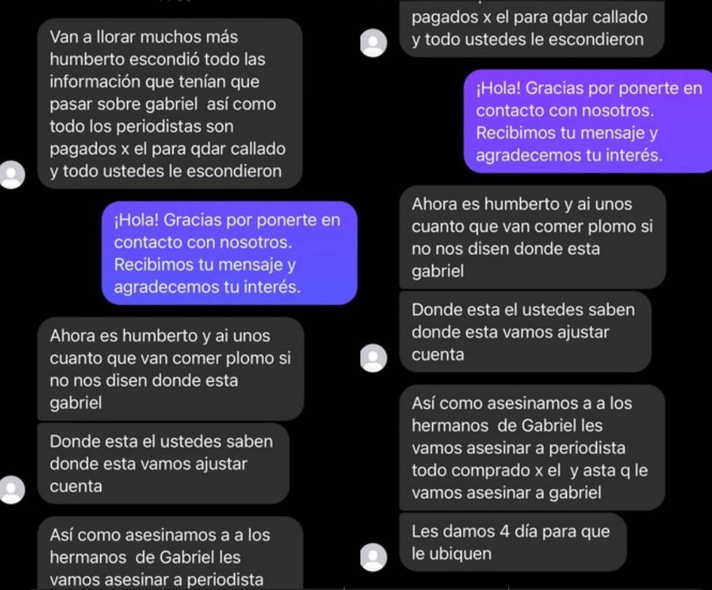 Policía identificó a tres personas por una amenaza en torno a crimen contra Humberto Coronel