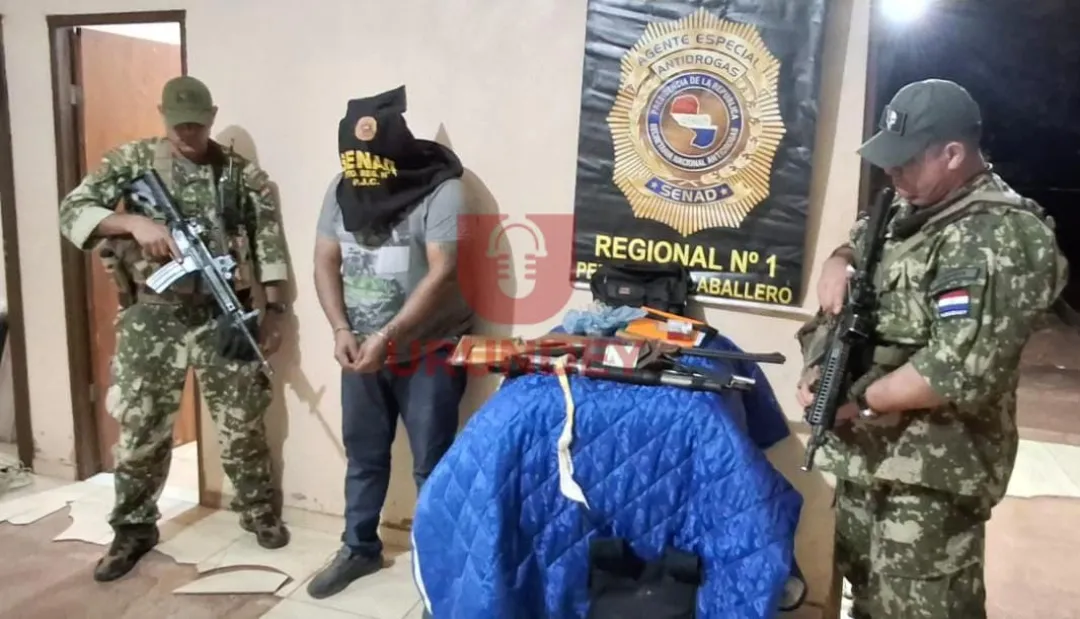 SENAD desarticula base de acopio de drogas y detiene a un brasileño en Zanja Pytã