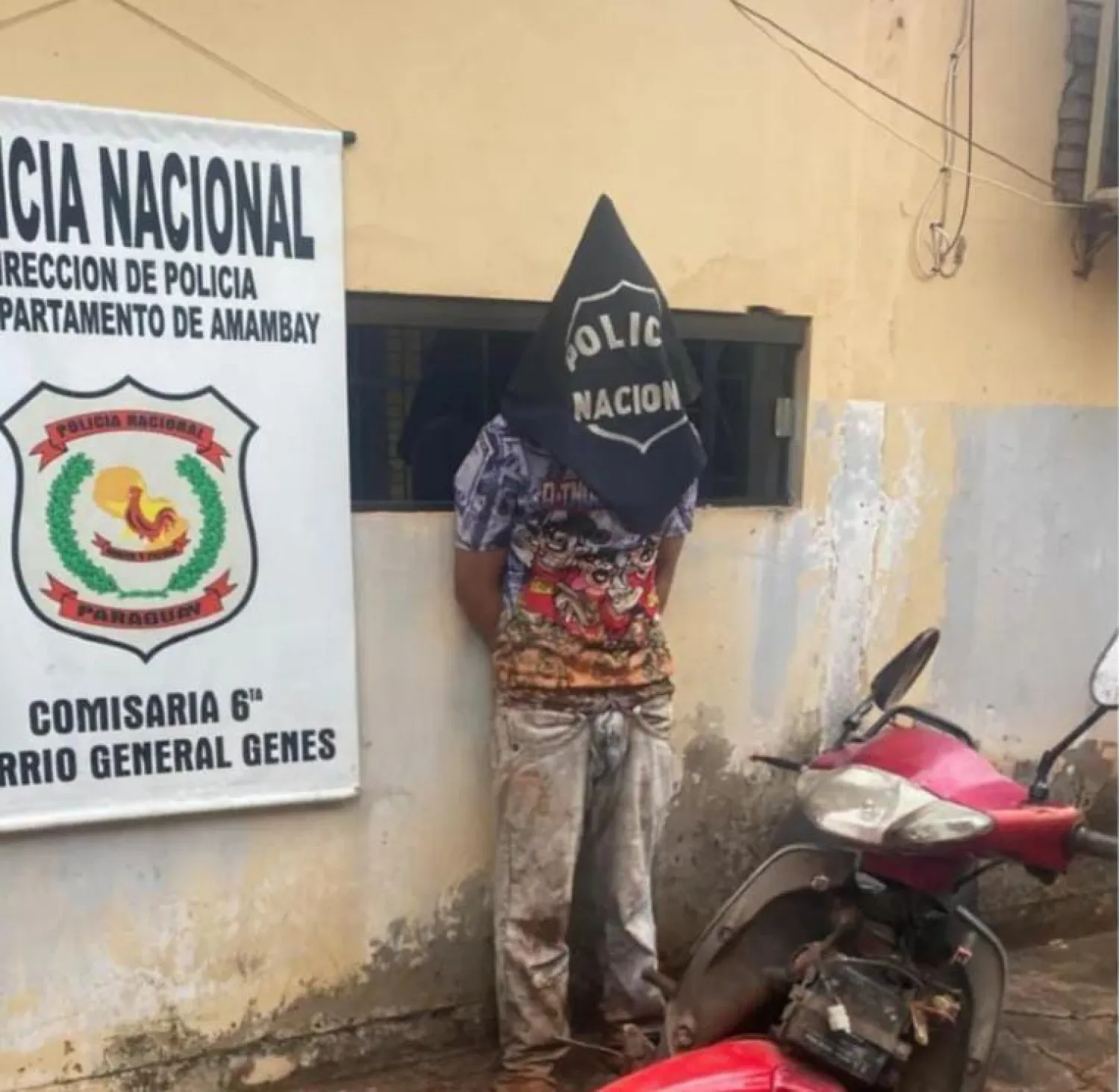 Detienen a un joven por hurto de motocicleta y posesión de estupefacientes en PJC