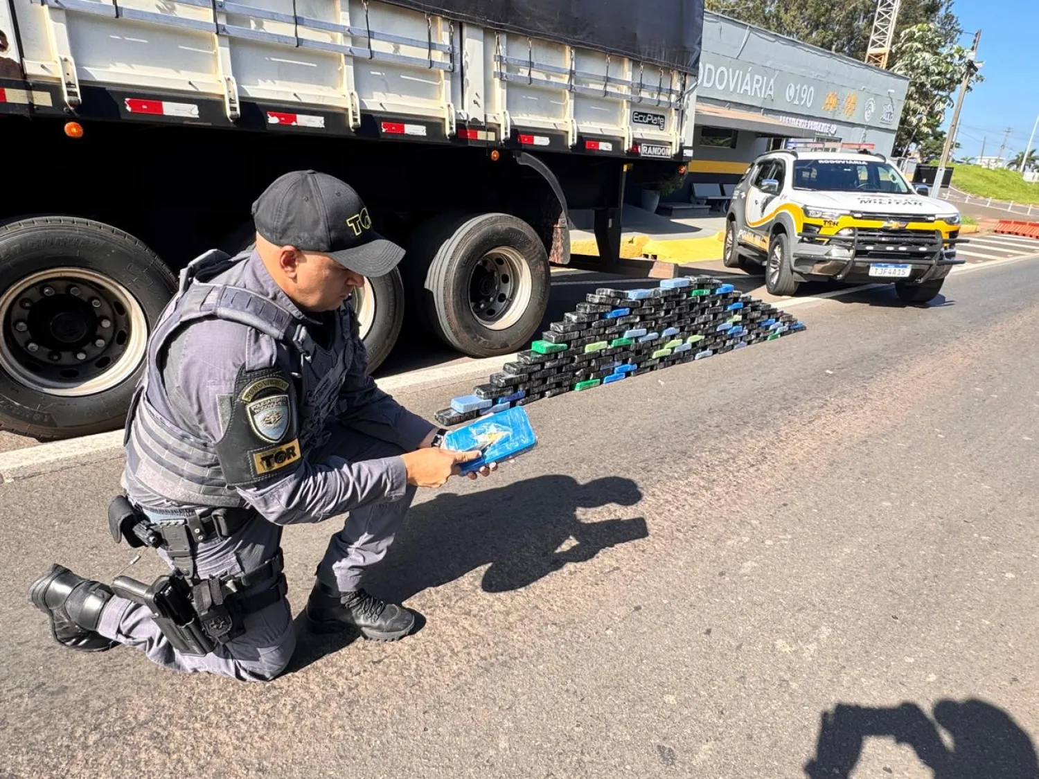 Incautan en São Paulo un camión con 350 kilos de cocaína que salió de Ponta Porã