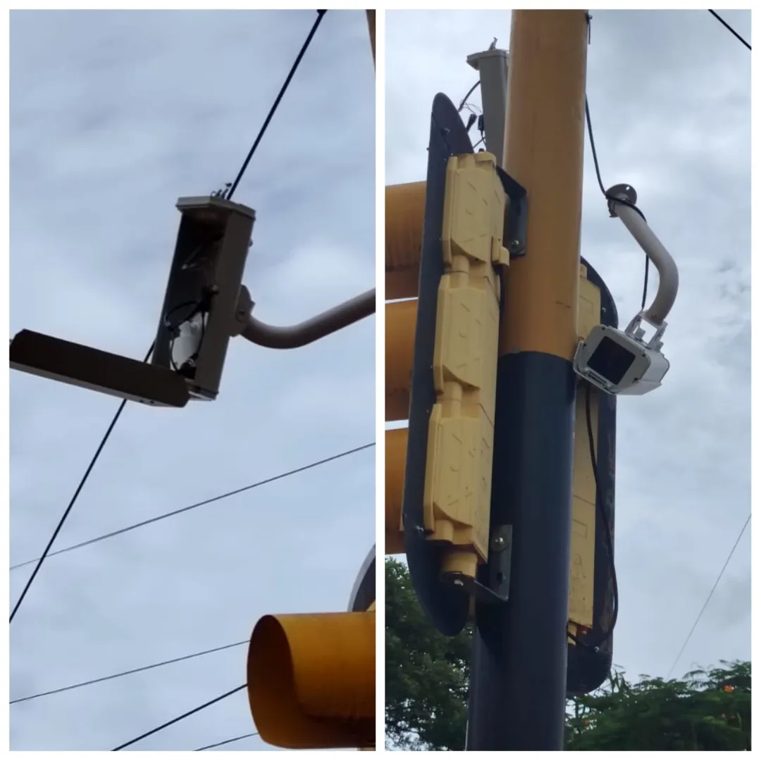 Costosas cámaras recién instaladas en el tránsito por la comuna de PJC presentan daños