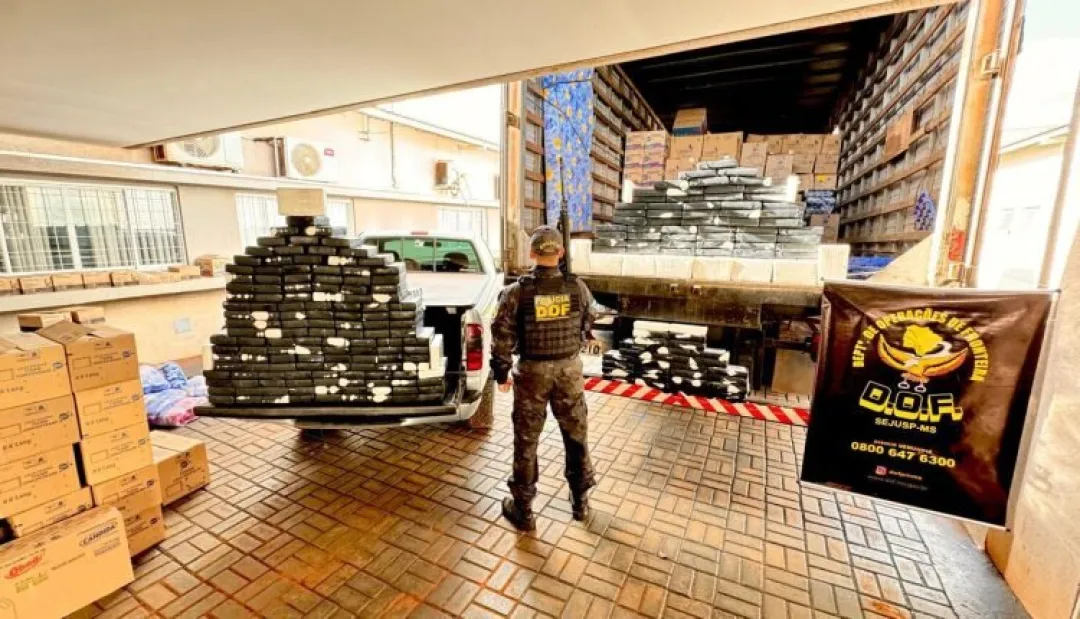 Incautan en Dourados más de 260 kilos de cocaína que salieron de Ponta Porã
