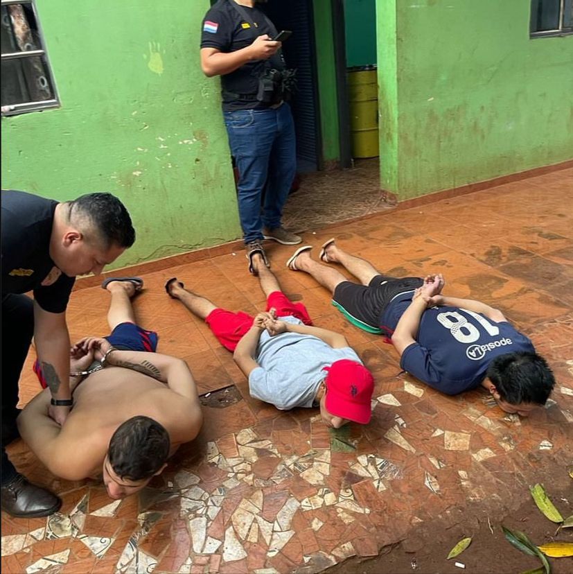 Desarticulan banda de presuntos ladrones en allanamientos del Departamento de Investigaciones de Amambay
