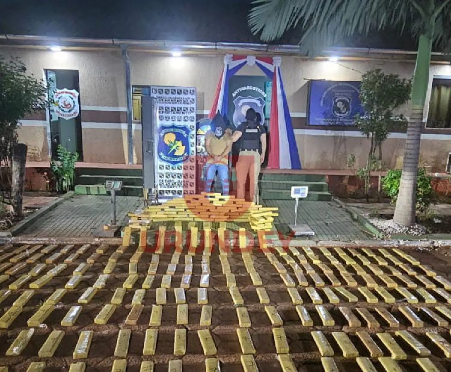 Incautan más de media tonelada de marihuana prensada y detienen a una persona en PJC