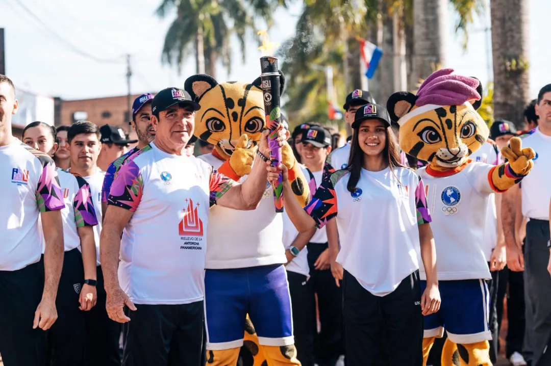 Antorcha de los Juegos Panamericanos Junior ASU2025 iluminará a Amambay este martes