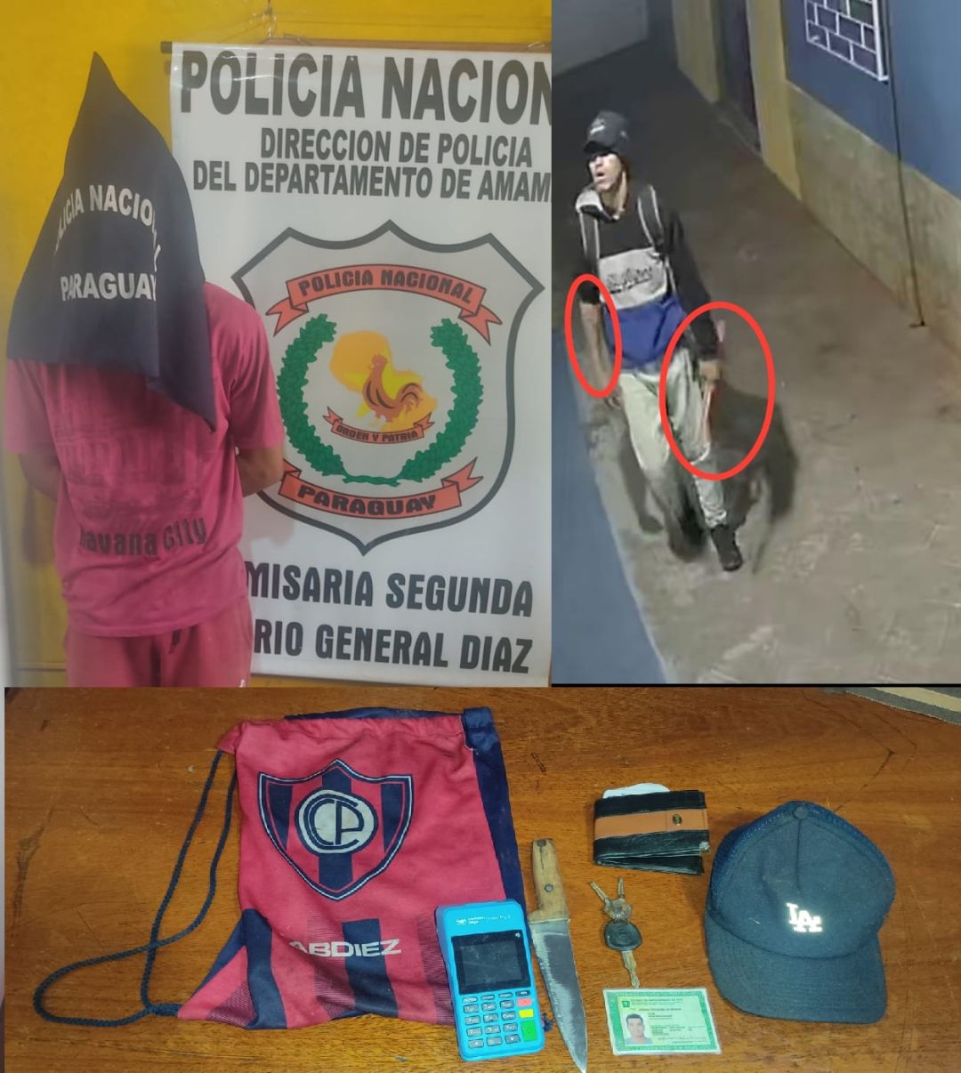 Brasileño detenido por robos en Punta Porã y PJC