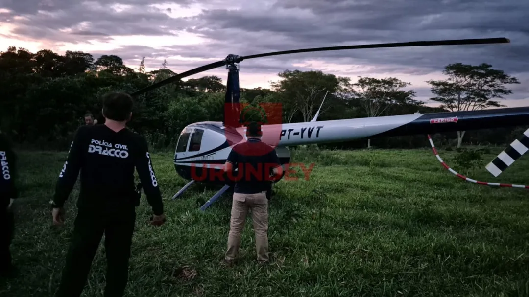 Hallan en zona boscosa de Zanja Pytã un helicóptero robado en Brasil