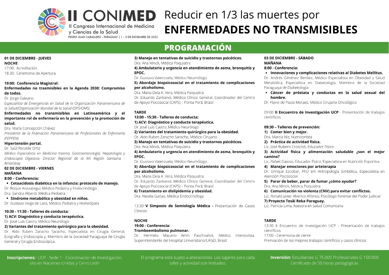 UCP lleva a cabo 2do. Congreso Internacional de Medicina y Ciencias de la Salud
