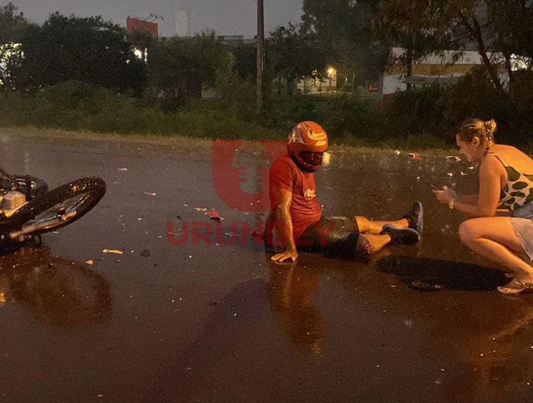 PJC: Motociclista resultó con fractura tras chocar contra una camioneta que luego huyó
