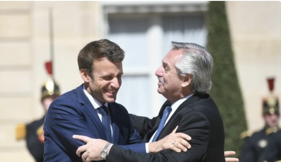 Fernández le desea lo mejor a Macron, excepto para la final del domingo
