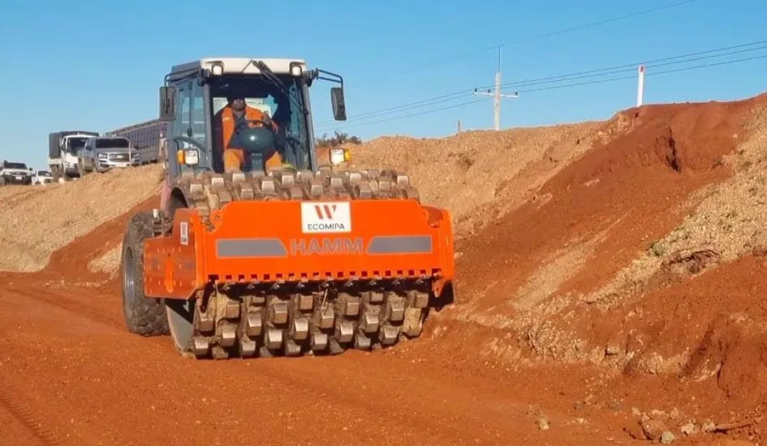 Empieza a tomar forma la ruta de hormigón entre Pozo Colorado - Concepción